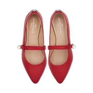 Josefinas ON POINT JOS Red Pointed Toe Mary Jane Flats Size 40 US 9 - 9.5